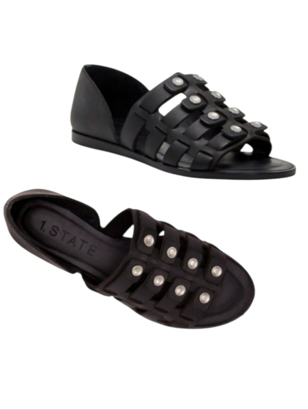 1. State Telle Studded Strappy Sandal Pearlized